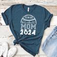 Senior Baseball MOM 2024 Graduation Caps Women's Heather T-Shirt Heather Deep Teal Senior Baseball MOM 2024 Graduation Caps Women's Heather T-Shirt Heather Deep Teal