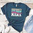 Somebody's Loudmouth Baseball Mama Baseball Mom Premium Women's Heather T-Shirt Heather Deep Teal