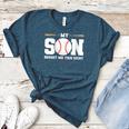My Son Bought Me This Baseball Mom Women's Heather T-Shirt Heather Deep Teal My Son Bought Me This Baseball Mom Women's Heather T-Shirt Heather Deep Teal
