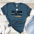 My Son Will Be On The Field Baseball Mom Women's Heather T-Shirt Heather Deep Teal My Son Will Be On The Field Baseball Mom Women's Heather T-Shirt Heather Deep Teal