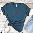 Spring 2024 Season Cute Baseball Mom Here For The Snacks Women's Heather T-Shirt Heather Deep Teal