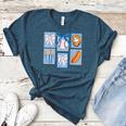 Stamps Coquette Bow Baseball Kids Youth Girls Baseball Mom Women's Heather T-Shirt Heather Deep Teal