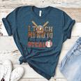 I Teach My Kids To Hit And Steal Baseball Moms Quote Women's Heather T-Shirt Heather Deep Teal I Teach My Kids To Hit And Steal Baseball Moms Quote Women's Heather T-Shirt Heather Deep Teal