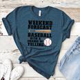 Weekend Forecast Baseball Baseball Mom Women's Heather T-Shirt Heather Deep Teal Weekend Forecast Baseball Baseball Mom Women's Heather T-Shirt Heather Deep Teal