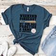 Weekend Forecast My Son Has Practice Baseball Mom Women's Heather T-Shirt Heather Deep Teal Weekend Forecast My Son Has Practice Baseball Mom Women's Heather T-Shirt Heather Deep Teal