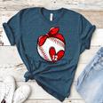 Womens Custom Baseball Mom Number 12 Heart For Mom Mommy Premium Women's Heather T-Shirt Heather Deep Teal