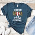 Womens Proud Mom Of a 2024 Senior Class Of 2024 Baseball Mom Women's Heather T-Shirt Heather Deep Teal Womens Proud Mom Of a 2024 Senior Class Of 2024 Baseball Mom Women's Heather T-Shirt Heather Deep Teal