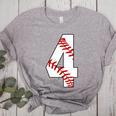 4 Laces 4th Birthday Boy Four Years Baseball Mom T-Shirt Women's Heather T-Shirt Athletic Heather