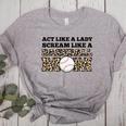 Act Like a Lady Scream Like a Baseball Mom Mother Women's Heather T-Shirt Athletic Heather Act Like a Lady Scream Like a Baseball Mom Mother Women's Heather T-Shirt Athletic Heather