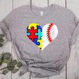 Autism Baseball Heart Autism Puzzle Baseball Mom Women's Heather T-Shirt Athletic Heather Autism Baseball Heart Autism Puzzle Baseball Mom Women's Heather T-Shirt Athletic Heather