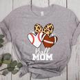 Ball Mom Football Baseball Mom Heart Women's Heather T-Shirt Athletic Heather Ball Mom Football Baseball Mom Heart Women's Heather T-Shirt Athletic Heather