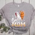 Ball Mom Heart Basketball Baseball Mom Premium Women's Heather T-Shirt Athletic Heather