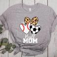 Ball Mom Soccer Baseball Mom Heart Women's Heather T-Shirt Athletic Heather Ball Mom Soccer Baseball Mom Heart Women's Heather T-Shirt Athletic Heather