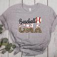 Baseball Gma Women BallPark Gma Baseball Mom Mother's Day Women's Heather T-Shirt Athletic Heather