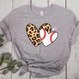Baseball Heart Leopard Heart Sport Baseball Mom Women's Heather T-Shirt Athletic Heather Baseball Heart Leopard Heart Sport Baseball Mom Women's Heather T-Shirt Athletic Heather