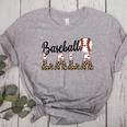 Baseball Lala Women BallPark Lala Baseball Mom Mother's Day Women's Heather T-Shirt Athletic Heather