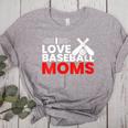 Baseball I Love Baseball Moms Women's Heather T-Shirt Athletic Heather