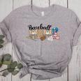Baseball Mama Leopard Baseball Mom Mother's Day Women's Heather T-Shirt Athletic Heather