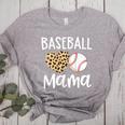 Baseball Mama For Baseball Mom Leopard Game Day Women's Heather T-Shirt Athletic Heather Baseball Mama For Baseball Mom Leopard Game Day Women's Heather T-Shirt Athletic Heather