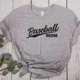 Baseball Mom 1970s Retro Cursive Font Women's Heather T-Shirt Athletic Heather Baseball Mom 1970s Retro Cursive Font Women's Heather T-Shirt Athletic Heather