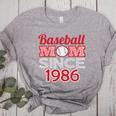 Baseball Mom Since 1986 Women's Heather T-Shirt Athletic Heather