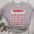 Baseball Mom Alphabet Parent Mama Player Game Sport Fan Women's Heather T-Shirt Athletic Heather Baseball Mom Alphabet Parent Mama Player Game Sport Fan Women's Heather T-Shirt Athletic Heather