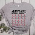 Baseball Mom Alphabet Women's Heather T-Shirt Athletic Heather Baseball Mom Alphabet Women's Heather T-Shirt Athletic Heather