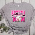 BASEBALL MOM BREAST CANCER RIBBON PINK SPORTS MOM Women's Heather T-Shirt Athletic Heather BASEBALL MOM BREAST CANCER RIBBON PINK SPORTS MOM Women's Heather T-Shirt Athletic Heather