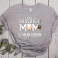 Baseball Mom Caffeine Fueled Game Day Essential Women's Heather T-Shirt Athletic Heather Baseball Mom Caffeine Fueled Game Day Essential Women's Heather T-Shirt Athletic Heather
