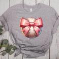Baseball Mom Coquette Pink Bow Baseball Mom Women's Heather T-Shirt Athletic Heather Baseball Mom Coquette Pink Bow Baseball Mom Women's Heather T-Shirt Athletic Heather