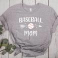 Baseball Mom Cute Grandson Player Arrow Heart Family Women's Heather T-Shirt Athletic Heather