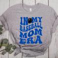 In My Baseball Mom Ear Blue Women's Heather T-Shirt Athletic Heather