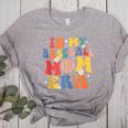In My Baseball Mom Era Cute Mommy Groovy Women's Heather T-Shirt Athletic Heather