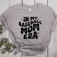 In My Baseball Mom Era Groovy Women's Heather T-Shirt Athletic Heather