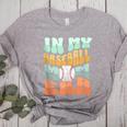 In My Baseball Mom Era Retro Groovy Style Sports Mama Women's Heather T-Shirt Athletic Heather
