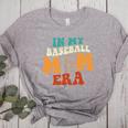 In My Baseball Mom Era Baseball Retro Groovy Mom Women's Heather T-Shirt Athletic Heather