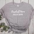 Baseball Mom Fueled By Caffeine Coffee Lover Baseball Team Women's Heather T-Shirt Athletic Heather