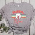 BASEBALL MOM Fun RETRO LOOK Women's Heather T-Shirt Athletic Heather