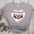 Baseball Mom Heart Love Mother's Day Game Day Support Women's Heather T-Shirt Athletic Heather Baseball Mom Heart Love Mother's Day Game Day Support Women's Heather T-Shirt Athletic Heather