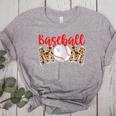 Baseball Mom Leopard Print Cute Mother's Day Sport Lover Women's Heather T-Shirt Athletic Heather Baseball Mom Leopard Print Cute Mother's Day Sport Lover Women's Heather T-Shirt Athletic Heather