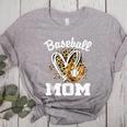 Baseball Mom Leopard Heart Matching Family Women's Heather T-Shirt Athletic Heather Baseball Mom Leopard Heart Matching Family Women's Heather T-Shirt Athletic Heather