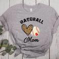 Baseball Mom Leopard Heart Baseball Player Kids Women's Heather T-Shirt Athletic Heather Baseball Mom Leopard Heart Baseball Player Kids Women's Heather T-Shirt Athletic Heather