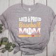 Baseball Mom Leopard Print Loud And Proud With Ball & Bat Women's Heather T-Shirt Athletic Heather