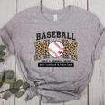 Baseball Mom Leopard Like a Normal But Louder And Prouder Women's Heather T-Shirt Athletic Heather