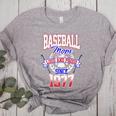 Baseball Mom Loud & Proud Since 1977 Premium Women's Heather T-Shirt Athletic Heather