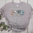 Baseball Mom Love My Boy Retro Casual Letter Print Women's Heather T-Shirt Athletic Heather Baseball Mom Love My Boy Retro Casual Letter Print Women's Heather T-Shirt Athletic Heather