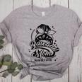 Baseball Mom May Get Loud Messy Bun Mother's Day Women's Heather T-Shirt Athletic Heather Baseball Mom May Get Loud Messy Bun Mother's Day Women's Heather T-Shirt Athletic Heather