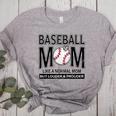 Baseball Mom Not Like a Normal Mom Baseball Mama Women's Heather T-Shirt Athletic Heather