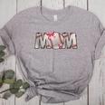 Baseball Mom With Pink Bow Women's Heather T-Shirt Athletic Heather Baseball Mom With Pink Bow Women's Heather T-Shirt Athletic Heather