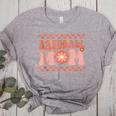 Baseball Mom Baseball Player Mama Women Groovy Women's Heather T-Shirt Athletic Heather Baseball Mom Baseball Player Mama Women Groovy Women's Heather T-Shirt Athletic Heather
